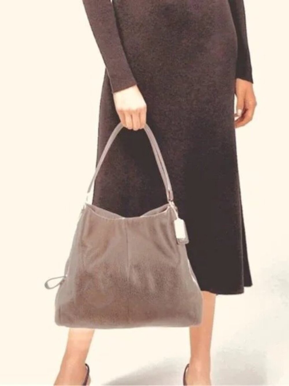 Coach Phoebe Mauve/Purple Leather Shoulder Bag Purse - Picture 3 of 14
